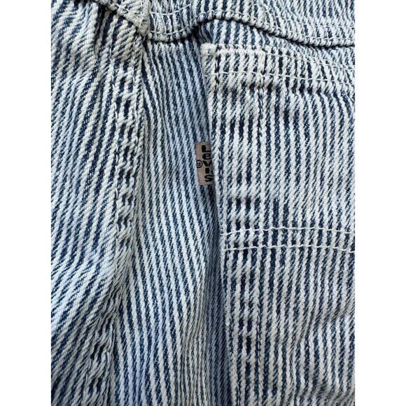 Levi's 900 Series Silver Tab 80s VTG Mom Jeans Blue White Railroad Stripe 34x30 - Picture 8 of 8